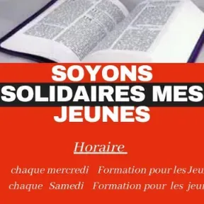 soyons solidaires  mes Jeunes