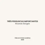 Três perguntas importantes - Ricardo Borges
