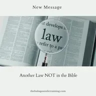 Another Law Not In the bible