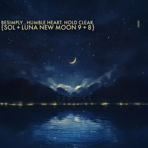 BeSimply...Humble Heart. Hold Clear. {Sol + Luna New Moon 9 + 8}