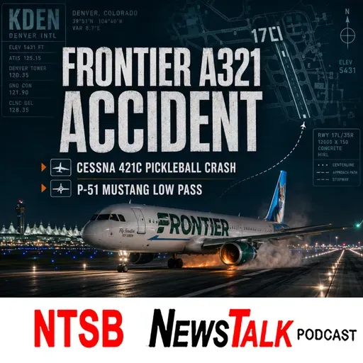 Frontier A321 Accident, Cessna 421C Pickleball Crash & More