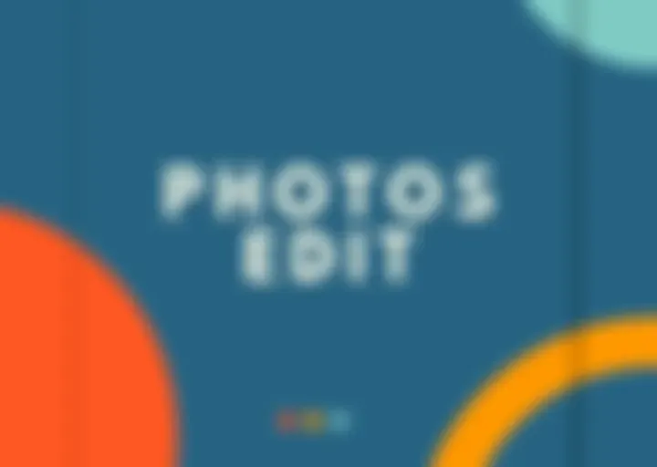 photo editing