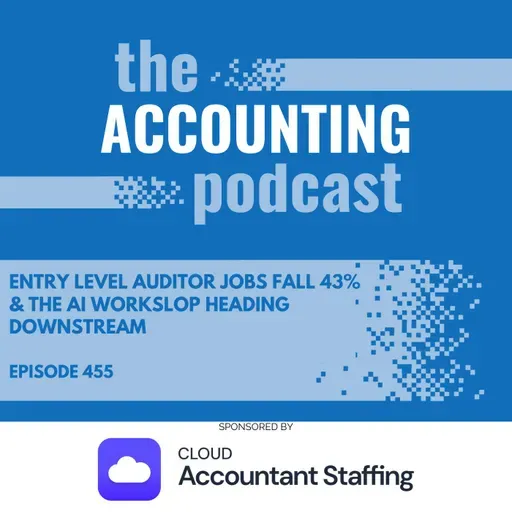 Entry Level Auditor Jobs Fall 43% & the AI Workslop Heading Downstream