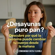 |352| "¿Desayunas puro pan? Descubre por qué la proteína puede cambiar tu cuerpo desde la mañana"