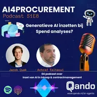 S1E8 | Generatieve AI inzetten bij Spend analyses, een gouden zet! | AI4Procurement powered by Qando