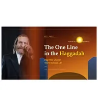 Episode 177 (Yiddish) The One Line in the Haggadah That Will Change Your Financial Life