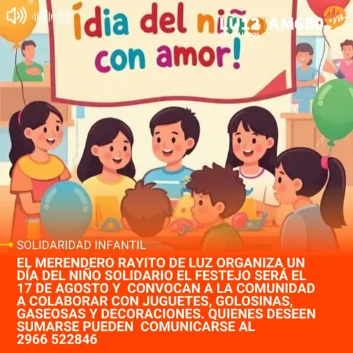 El Merendero Rayito de Luz organiza un Día del Niño solidario