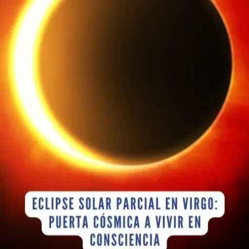 ✨ Eclipse solar parcial en Virgo: Puerta cósmica a vivir en Consciencia