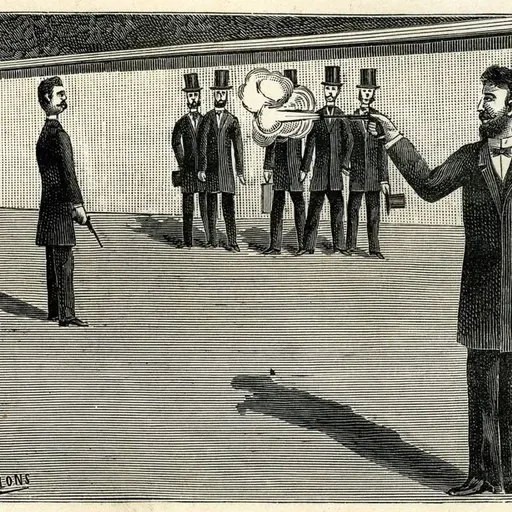 Dos políticos se retan a duelo y se disparan en un lugar inesperado