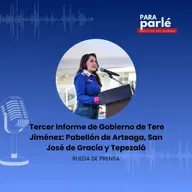 Tere Jiménez presenta su tercer informe ante habitantes de Pabellón de Arteaga, Tepezalá y San José de Gracia