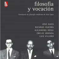 Filosofía y vocación, apuntes