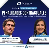 Charla magistral gratuita: Penalidades contractuales: Pautas esenciales y criterios para evaluar su deducibilidad