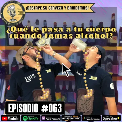 Episodio 063, “¿Qué le pasa a tu cuerpo cuando tomas alcohol?”