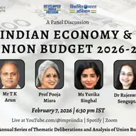 Indian Economy and Union Budget 2026-27 | Panel Discussion | IMPRI #webpolicytalk HQ