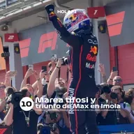 Marea tifosi y triunfo de Max en Imola