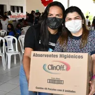 Entrega de absorventes para estudantes da Rede Pública Estadual