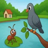 M5 कबुतर व मुंगीची गोष्ट | The Pigeon and the Ant – Marathi Story of Friendship for Kids