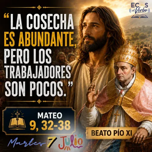 Martes, 07 de julio 2026 || Mateo 9, 32-38