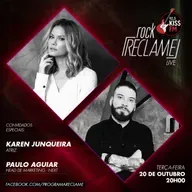 ⁣"Rock Reclame": Karen Junqueira (atriz) e Paulo Aguiar (Next)