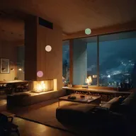 Feu Crépitant | Une Pièce Chaleureuse par une Nuit d’Hiver