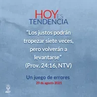 Un juego de errores ~ Devocional de Jóvenes ~ 29 de agosto 2025