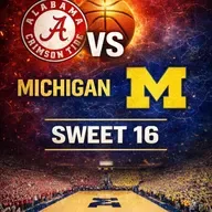 Sweet 16 Alabama vs Michigan: Preview and Prediction