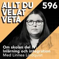 595 Om skolan del IV - om inlärning och integration med Linnea Lindquist