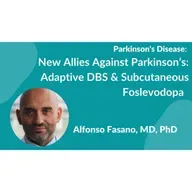Dr. Alfonso Fasano's presentation on "Adaptive DBS & Subcutaneous Foslevodopa."