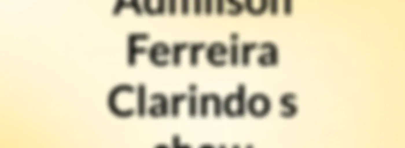 Admilson Ferreira Clarindo's show