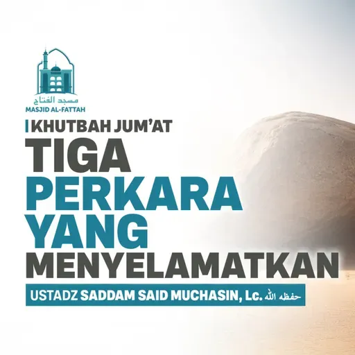 Tiga Perkara yang Menyelamatkan - Khutbah Jumat - Ustadz Saddam Said Muchasin, Lc.