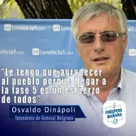 Osvaldo Dinápoli, Intendente de General Belgrano, en Próspera Mañana