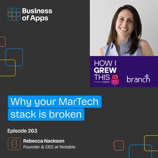 #263: Why your MarTech stack is broken with Rebecca Nackson, CEO of Notable – by Branch