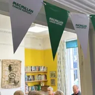 Happy, chatty cake time at Macmillan’s coffee morning