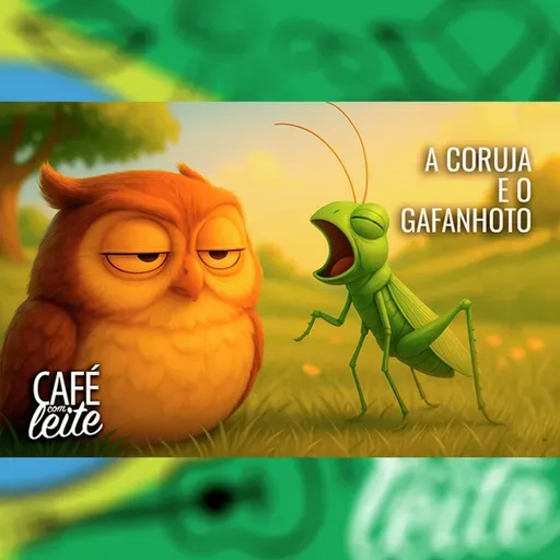 Café Com Leite Especial - A Coruja e o Gafanhoto. Uma fábula sobre elogios.
