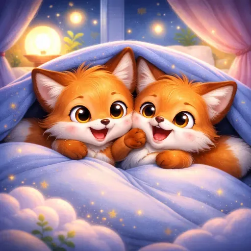 Good Night, Teddy and Toby🦊