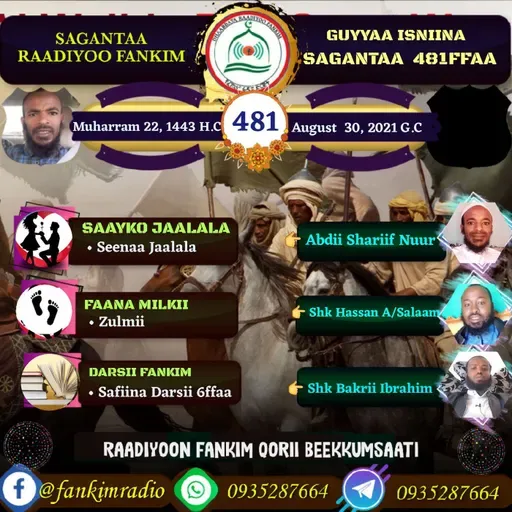 SAGANTAA RAADIYOO FANKIM 481
