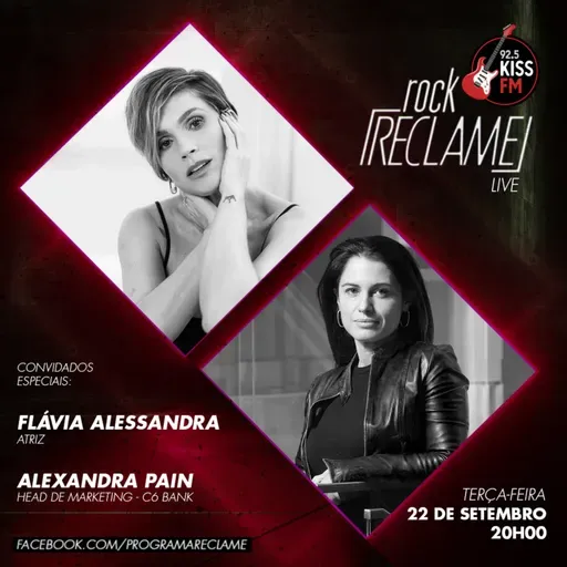 ⁣"Rock Reclame": Flávia Alessandra (atriz) e Alexandra Pain (C6 Bank)