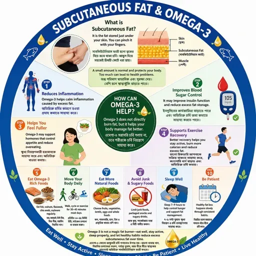 EP-276|🥜 The Hidden Fat Under Your Skin: How Omega-3 Can Help! | ত্বকের নিচের লুকানো চর্বি ও ওমেগা-৩ এর শক্তি