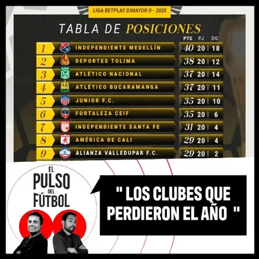 Los clubes que perdieron el año