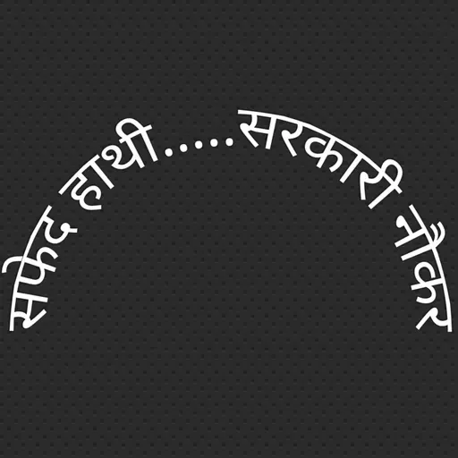 सफेद हाथी.....सरकारी नौकर