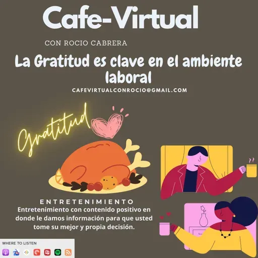 Café Virtual con Rocío Cabrera -La Gratitud es clave en el ambiente laboral