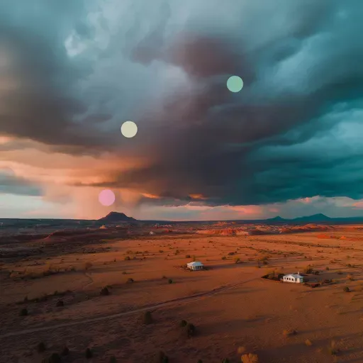 Orage à l’horizon | Tonnerre lointain près de Santa Fe