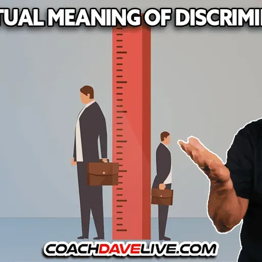 THE ACTUAL MEANING OF DISCRIMINATION | 12-12-2025