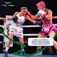 EG | Carla "la Muñeca" Merino tras la pelea por el título mundial súper mosca en Estados Unidos