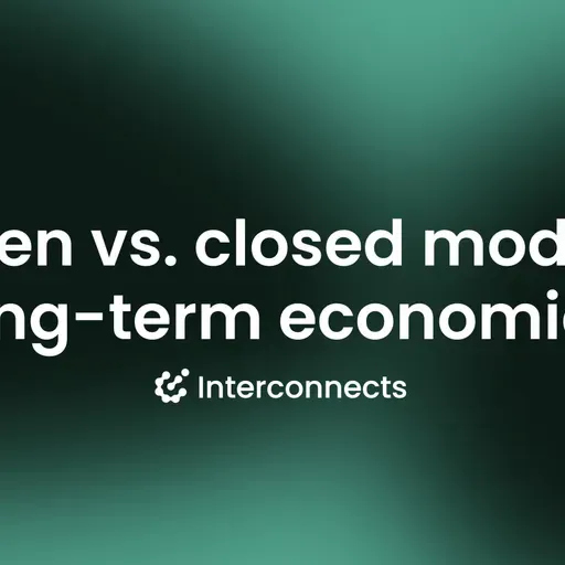 Open and closed models are on different exponentials