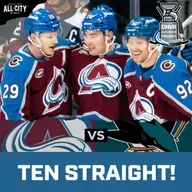 Nathan MacKinnon and the Colorado Avalanche dominate San Jose Sharks for tenth straight win