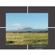Etnografìas y disonancias