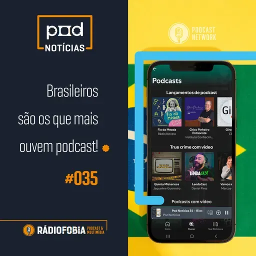 Pod Notícias 35 - Brasileiros são os que mais ouvem podcast!