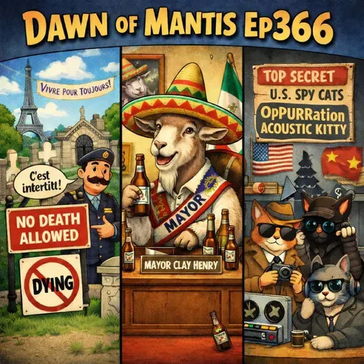 DOM Ep366 - French Graves, Billy Goat Mayors and Bionic Kitties- Strange Stories From the Ether