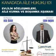 Kanada’da Aile Hukuku 101: Evlilik Sözleşmeleri, Ekonomik Haklar ve Boşanma Süreci